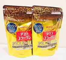 明治 - 4個セット❤meiji アミノコラーゲン＆アミノコラーゲンプレミアム Amazon | 明治アミノコラーゲンプレミアム詰替 粉末 196G【2個